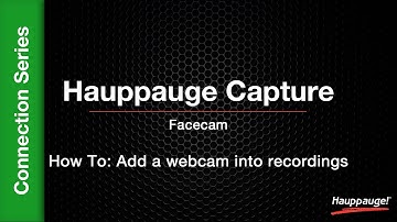 FaceCam How To: Add a webcam into recordings