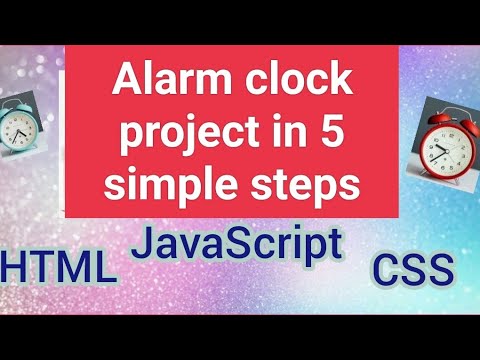 Alarm clock project. #alarm #clock #project #css #html #javascript #code #technology #tech #js