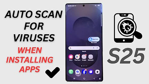 How to Turn On/Off Auto Scan for Viruses When Installing Apps | Galaxy S25/S25+/Ultra