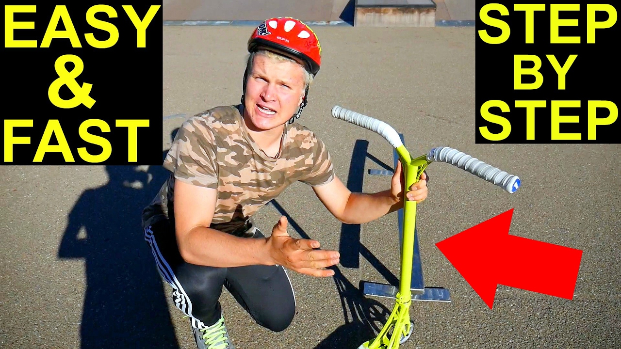 How to Grind a Rail on a Scooter! EASY & FAST ‼️ YouTube