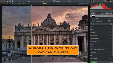 Aurora HDR Workflow -  Vatican Sunset