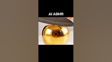 Amazing Ai gold Apple cutting ASMR 😌 |