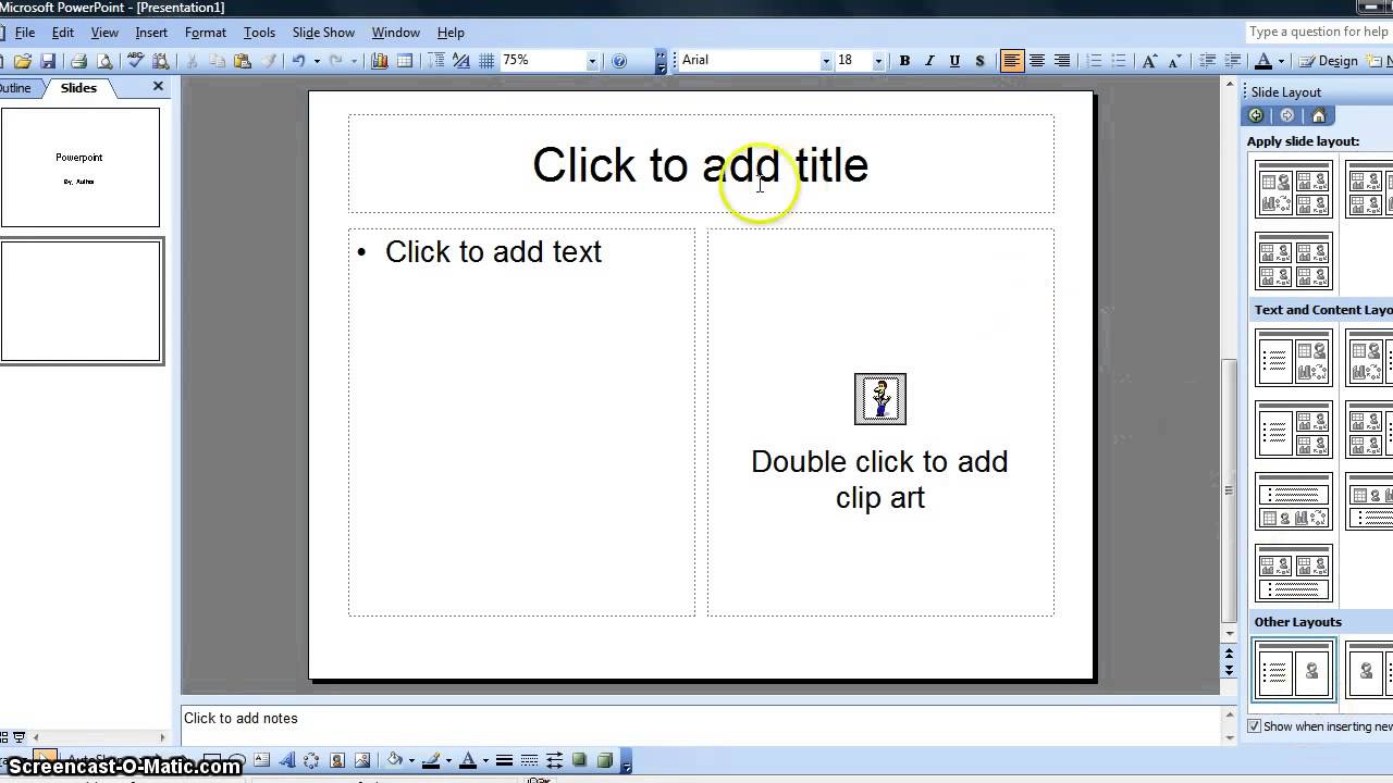 How to Create a Simple Student PowerPoint Presentation - YouTube