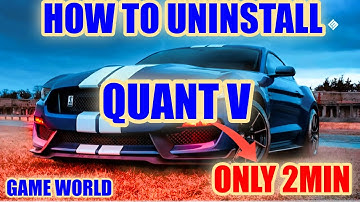 GTA 5 HOW TO UNINSTALL QUANT V MOD ONLY 2MIN BY GAME WORLD 2021