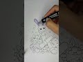 Coloring Jax The Amazing Digital Circus with Blueberries 🫐 | #tadc #art #shorts | LoveAndColor Art