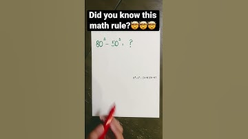 Easily subtract square numbers? | easy math #education #shorts #youtubelearning #viral #math
