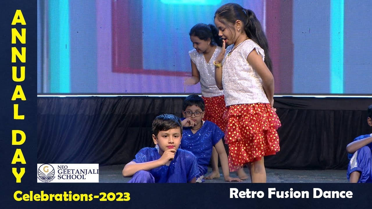 Retro Fusion Dance Performance | Annual Day Celebrations 2023 | Neo ...