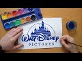 Walt Disney logo (Walt Disney Pictures) - Disney Castle - painting