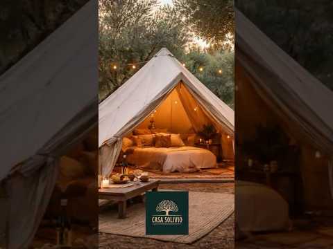 Is This a DREAM??? Glamping in an Olive Grove 🌄 #shorts