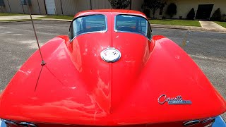 1963 Chevy Corvette StingRay Split Window | Red on Red | 4k Resolution