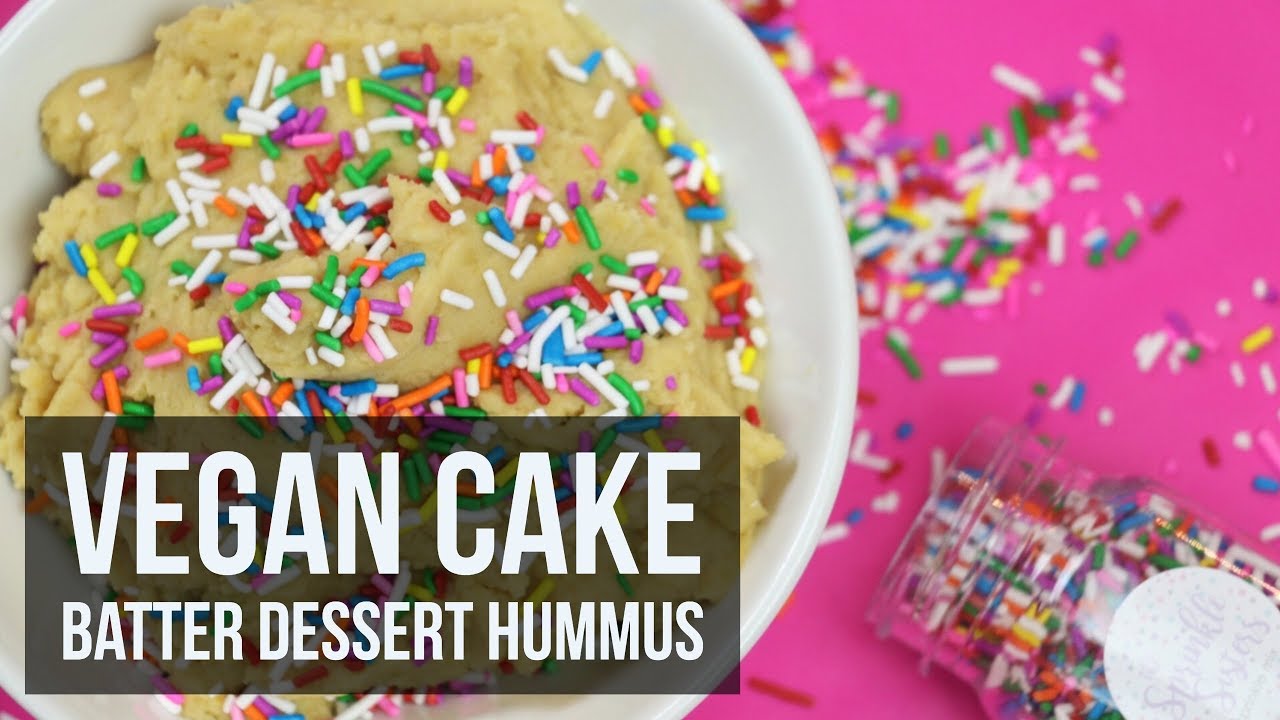 vegan cake batter dessert