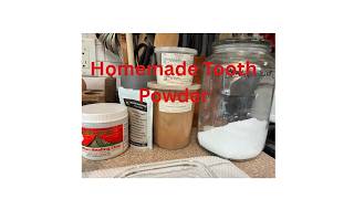 Making Homemade Tooth Powder