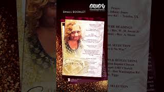 Lorna Hill Funeral Program Design - Small Booklet