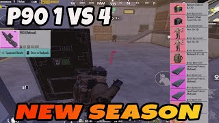 I PLAYED WITH P90 - I SHOT ALL ENEMIES WITH THE NEW GUN - PUBG METRO ROYALE CHAPTER 19