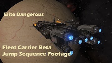 Elite Dangerous - Fleet Carriers Jump Sequence