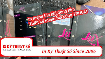 In menu bìa bồi đóng kim - Thiết kế menu bìa cứng TPHCM | In Kỹ Thuật Số Since 2006