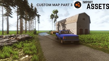 BeamNG.Drive // Custom map part 3 // adding more assets