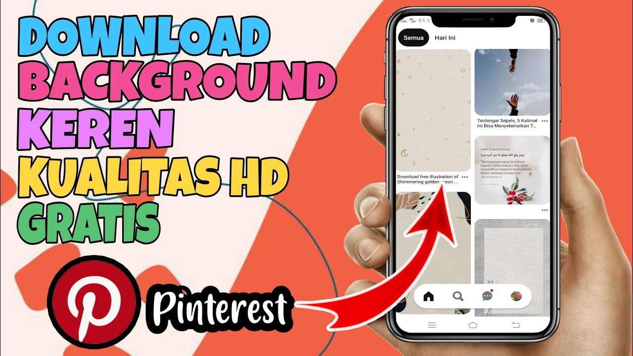 CARA DOWNLOAD GAMBAR / BACKGROUND KUALITAS HD DI PINTEREST YouTube