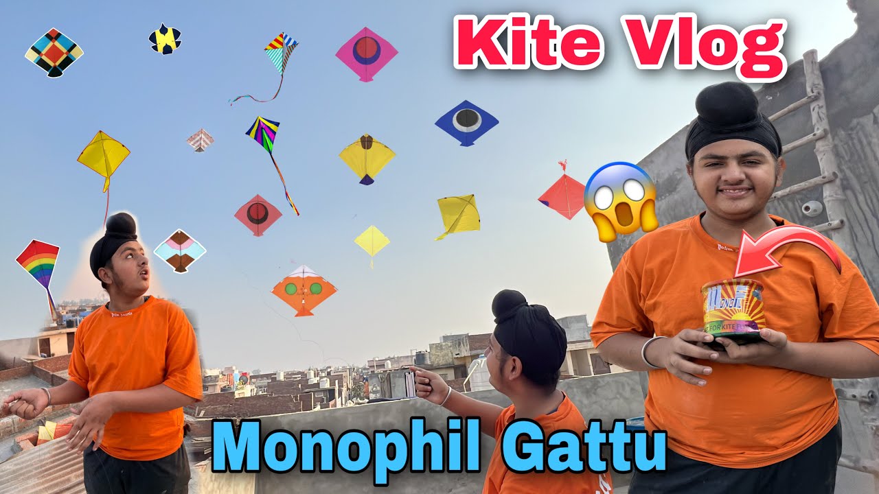Kites flying 🤣 check door monofill Gattu🪁 YouTube