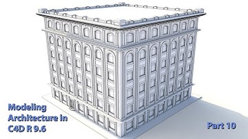Modeling Architecture in Cinema 4D (R9.6 tutorial) - Part 10