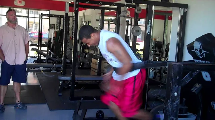 Standout RB - Dominique Clay performing Tred Sled ...