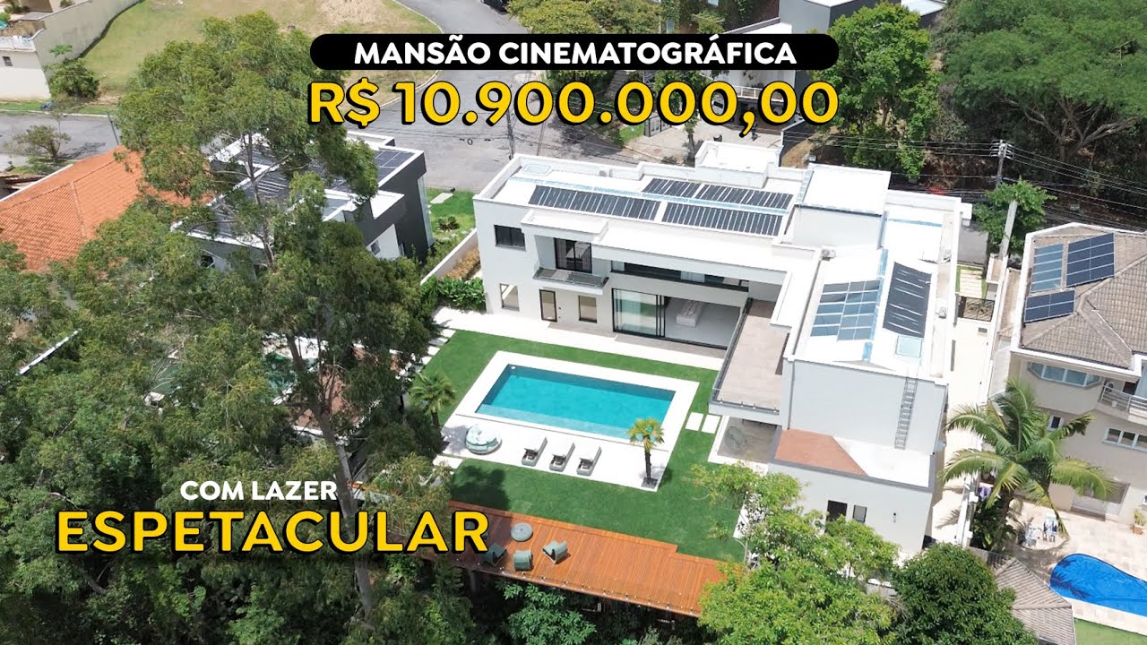 MANSÃO CINEMATOGRÁFICA - R$10.900.000,00 com LAZER ESPETACULAR na Granja Viana - SP