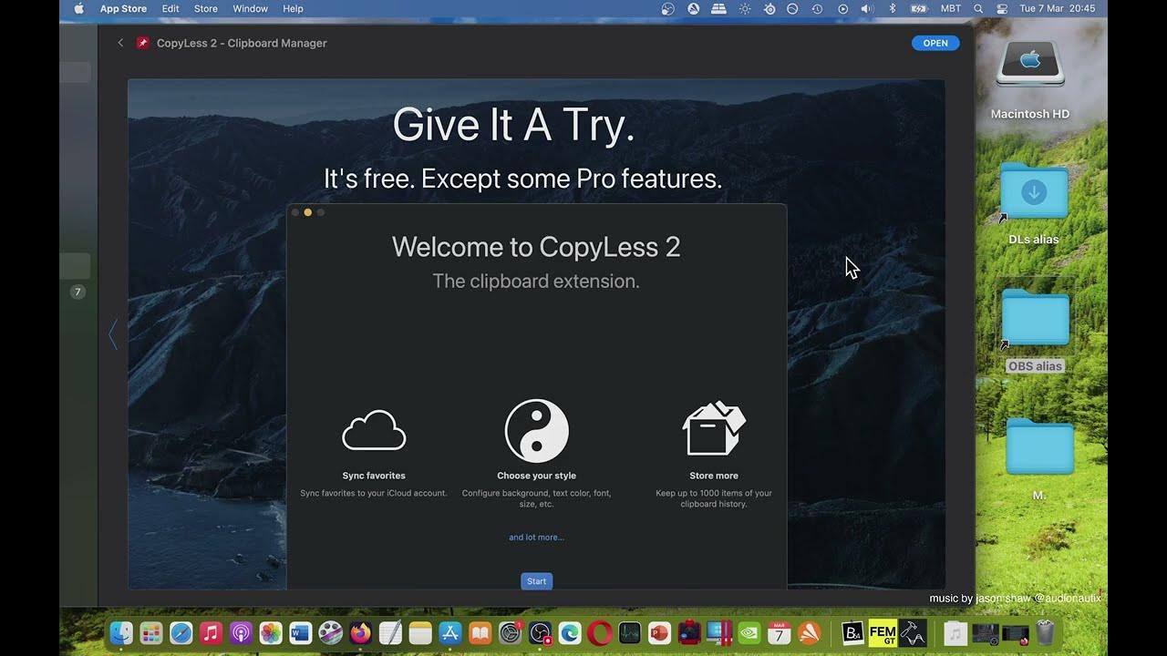 CopyLess 2 Clipboard Manager Mac App Store Basic Overview YouTube