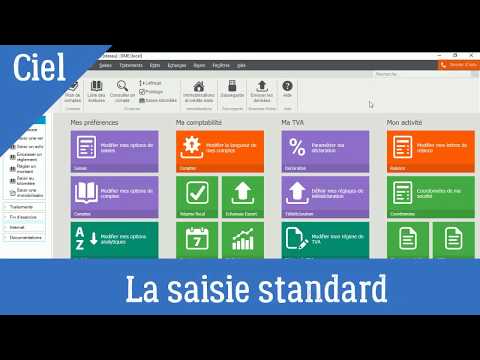 La saisie des écritures comptables dans Ciel Comptabilité