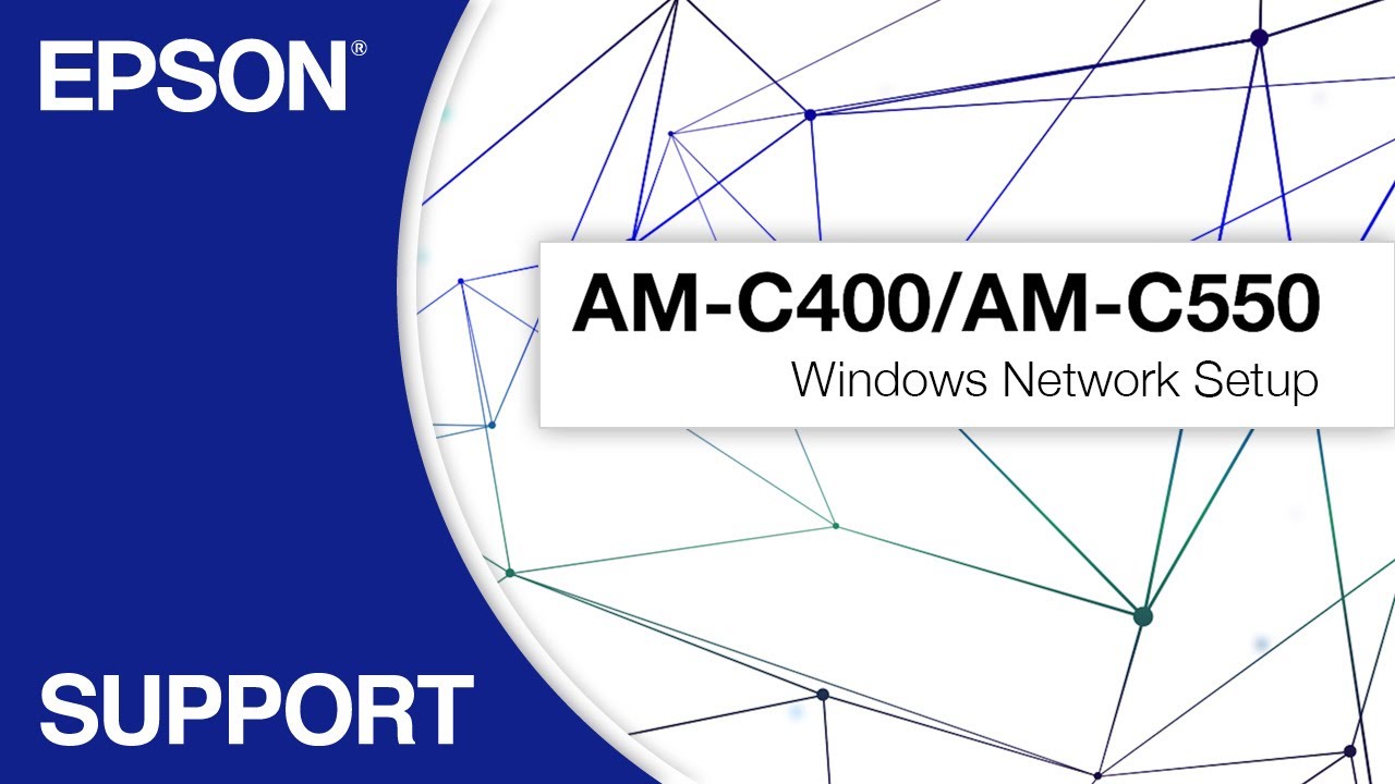 WorkForce Enterprise AM-C400/AM-C550 | Windows Network Setup - YouTube