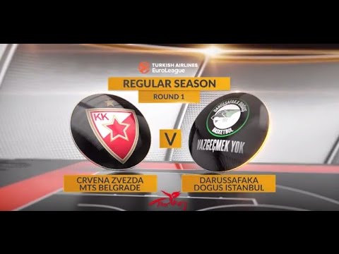 EuroLeague Highlights: Crvena Zvezda mts Belgrade-Darussafaka Dogus Istanbul