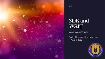 RMHAM U Tech Talk: SDR Console & Multiple WSJT April 9 2022