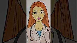 👩‍⚕️Asmer Girl Doctor #coloring #asmer #doctor #art #panstudio #antistress