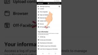 Clear Facebook activity history #short