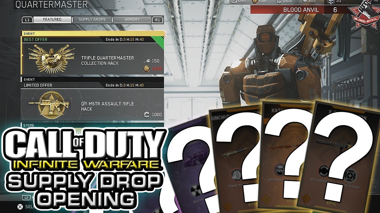 "Triple Quartermaster Collection Hack!" - Infinite Warfare Supply Drop Opening