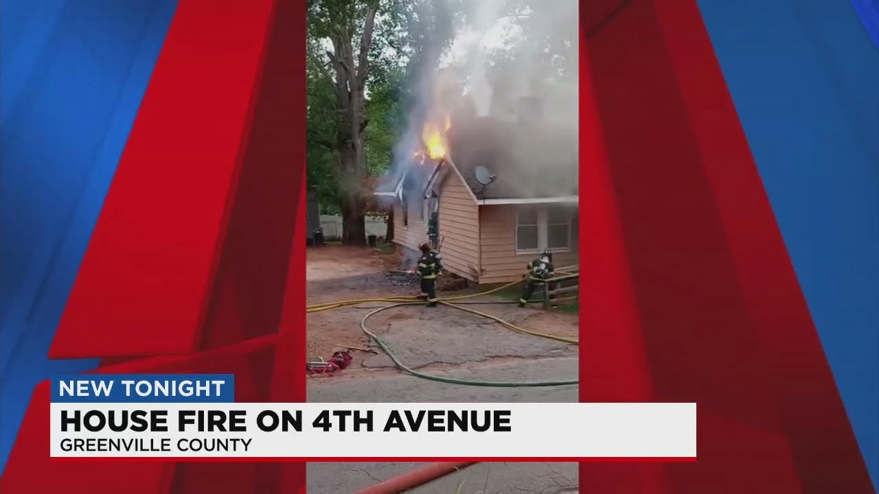 Firefighters responded to a house fire in Greenville Co. on Sunday