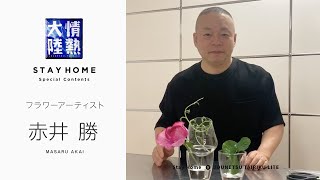 「花人」が教える、一輪のバラで作る簡単フラワーアート 赤井勝【StayHome】