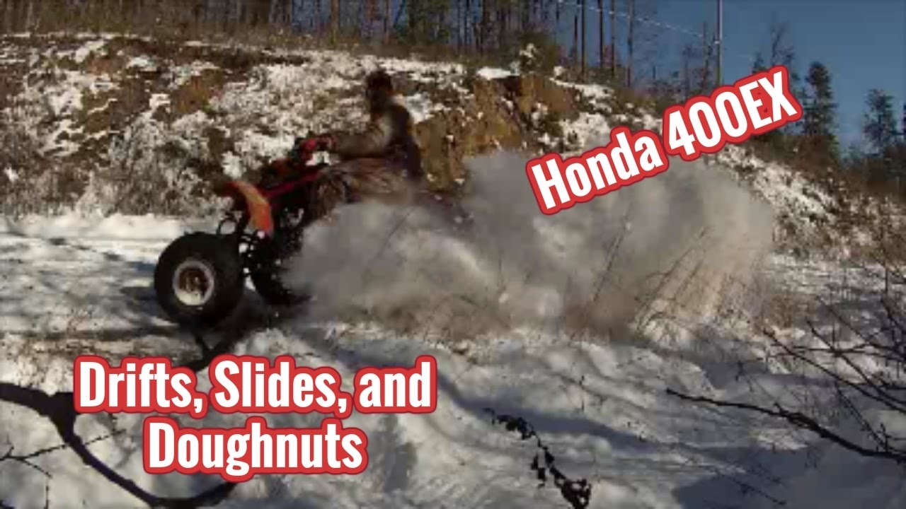 Honda 400ex snow fun 2017! - YouTube