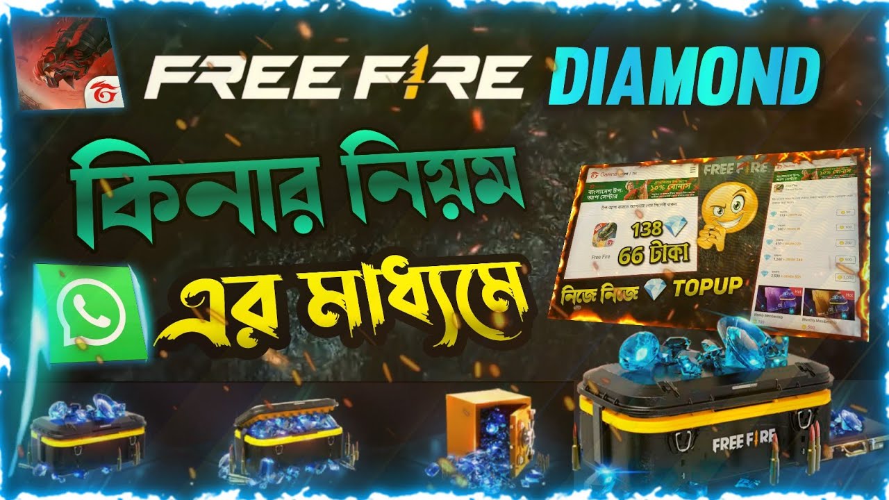 How To Top Up Free Fire diamond in bangladesh | FF Diamonds Top Up ...