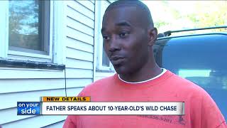 Father of 10-year-old driver says his son thought high-speed chase was a joke
