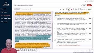 How to Identify Author Purpose in a LSAT Passage Using LawHub Reading Comprehension Drill Set 1