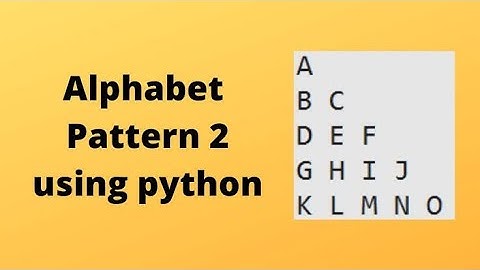 Grand Assignment - 2:Print the Right Alphabetic Triangle using Python