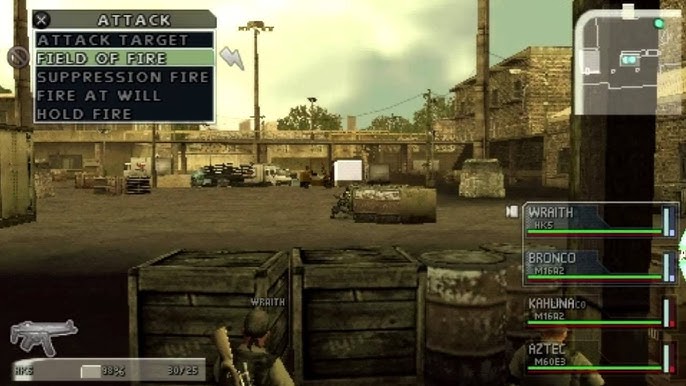 SOCOM: U.S. Navy SEALs Fireteam Bravo 3 Sony PSP Gameplay 