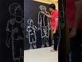 Learn to draw a boy walking holding his father's hand 🤝 #art #drawing #shortvideo