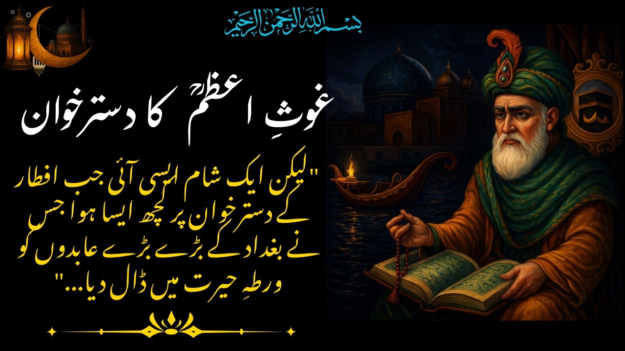 غوثِ اعظمؒ کا دسترخوان اور افطار کا وہ راز جو آنکھیں نم کر دے | Ghaus-e-Azam Iftar Story