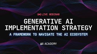 Generative AI implementation strategy - a framework to navigate the AI ecosystem