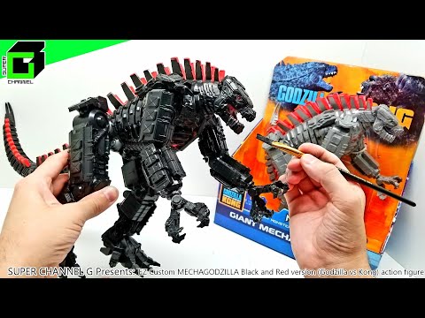 EZ Custom MECHAGODZILLA Black and Red version (GODZILLA vs