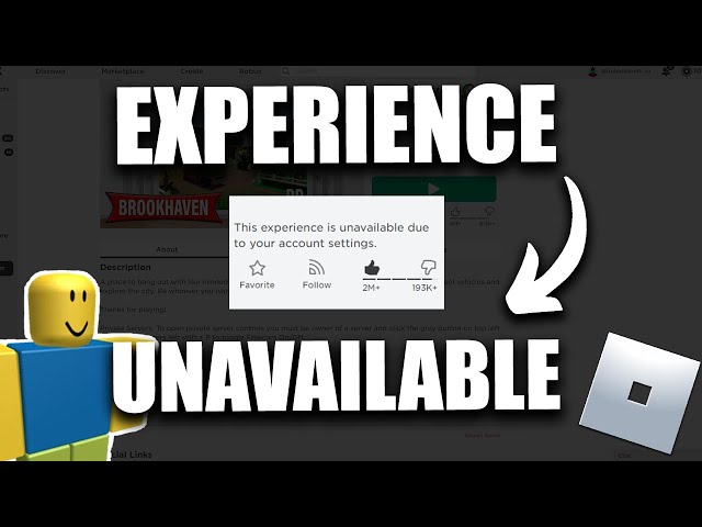 Fix Roblox This Experience is Unavailable Due to Your Account Settings  Error 