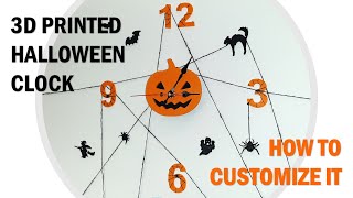 3D printed Halloween clock, how to customize yours without modeling software screenshot 2