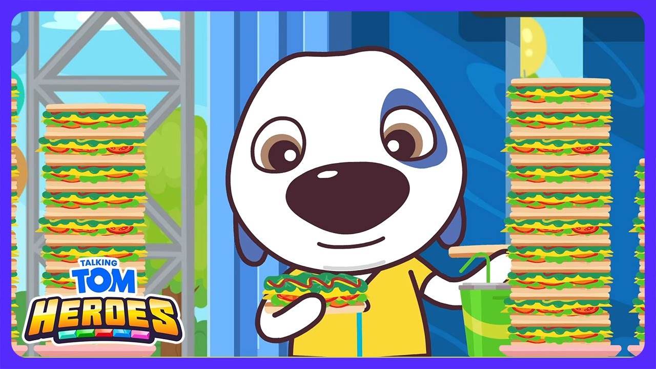 Talking Tom - Dev Sandviç Yarışması! | Çocuk Çizgi Film | WildBrain Aksiyon Arenası