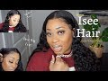 ISEE HAIR LOOSE DEEP WAVE HAIR | 13x6 24iN LACEFRONT WIG| Aliexpress Curly hair | JAY